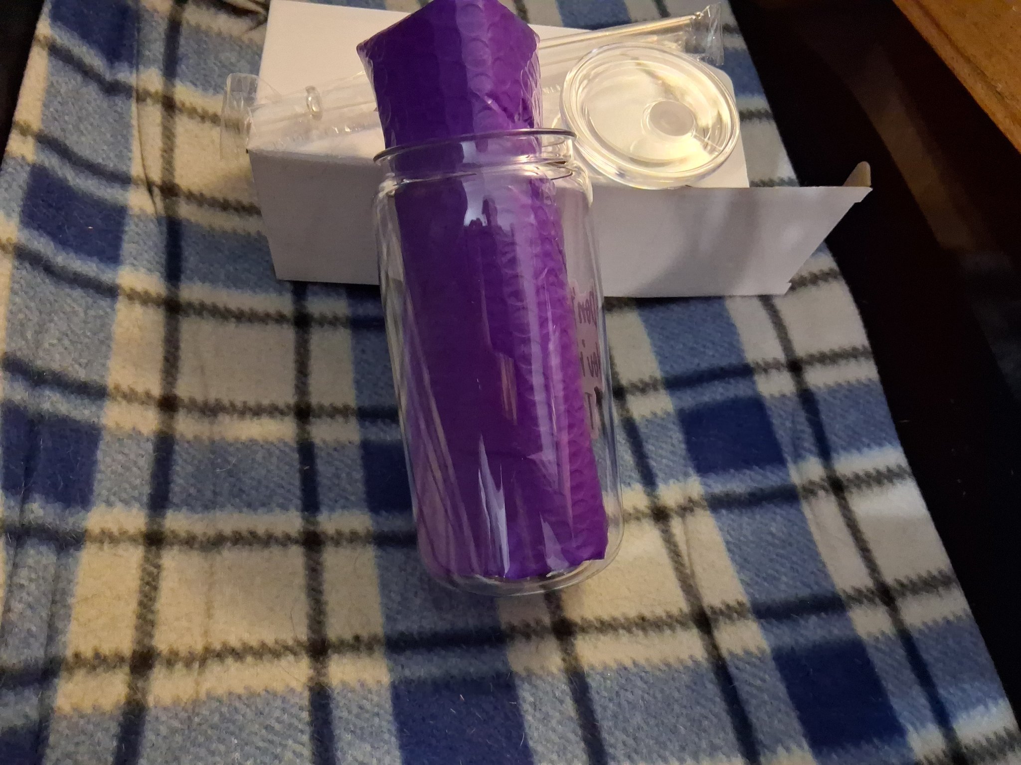 Acrylic Can Cup with Lid & Straw — INV 142 (Customizable)